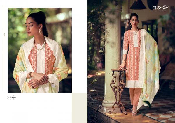 Zulfat Mashq Designer Cotton Dress Material Collection